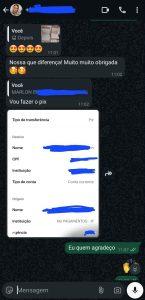 Depoimento cliente WhatsApp